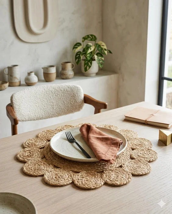 Individual Margarita en Madera natural - Decoración de pared, Uruguay | Indrana