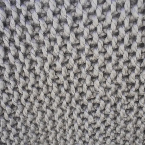 THROW TEJIDO A MANO ACRILICO CHECK KNIT GRIS en Gris - Textiles, Uruguay | Sentido Jose Ignacio