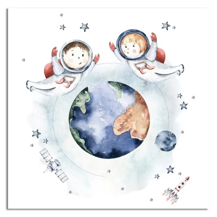 CUADRO CANVAS 30x30cm INFANTIL 2 en Multicolor - Decoración de pared, Uruguay | Decohogar