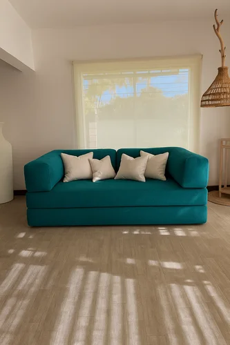 Sofá Teddy - Hydroproof (Tonos verdes y azules) en Verde - Sillones y sofás, Uruguay | Bloop Home, vista 2