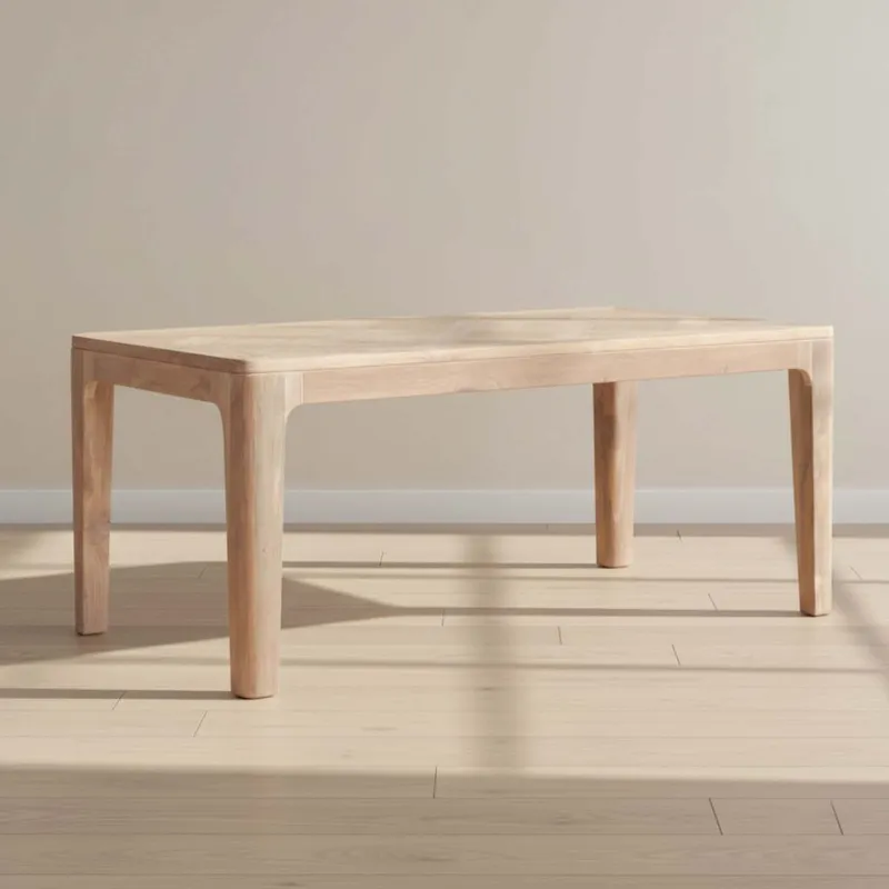 Mesa De Comedor Madera Natural-beige René en Madera natural - Mesas de comedor, Uruguay | Divino