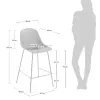 Taburete Quinby - blanco altura 75 en Blanco - Butacas, banquetas y puffs, Uruguay | Kavehome, vista 7 de 7