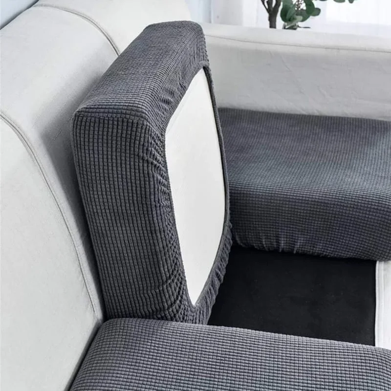 Funda para almohadón de sillón - gris en Gris - Textiles, Uruguay | Buho Store, vista 3