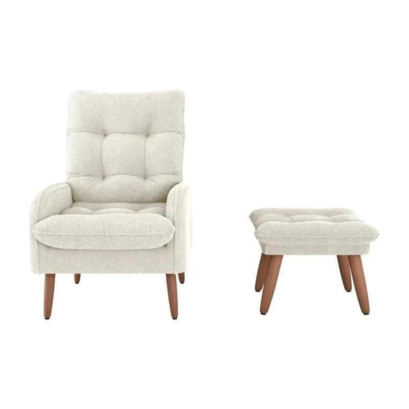 Kit Poltrona + Puff Relax - Beige en Beige - Sillones y sofás, Uruguay | Ecowood, vista 3