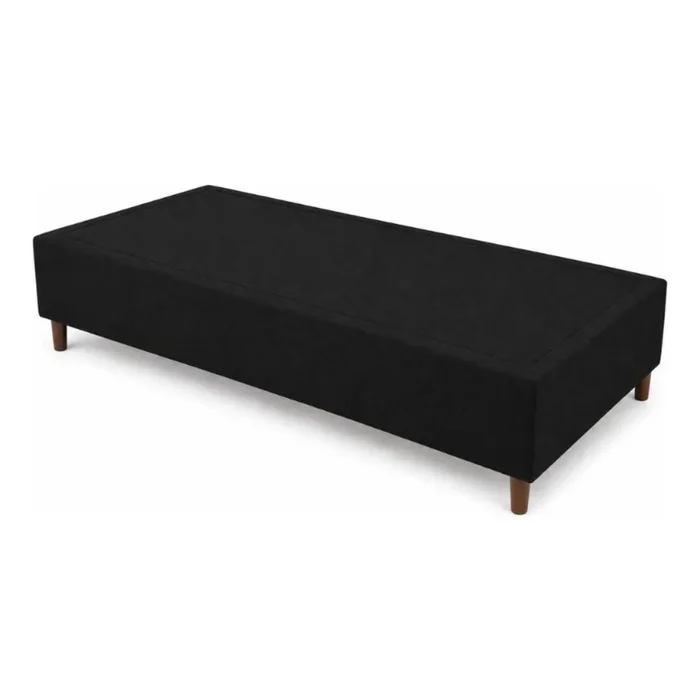 Cama SmartBox HAMPTONS 1 Plaza 80x185 cm - Negro en Negro - Dormitorio, Uruguay | La Cueva Muebles, vista 8