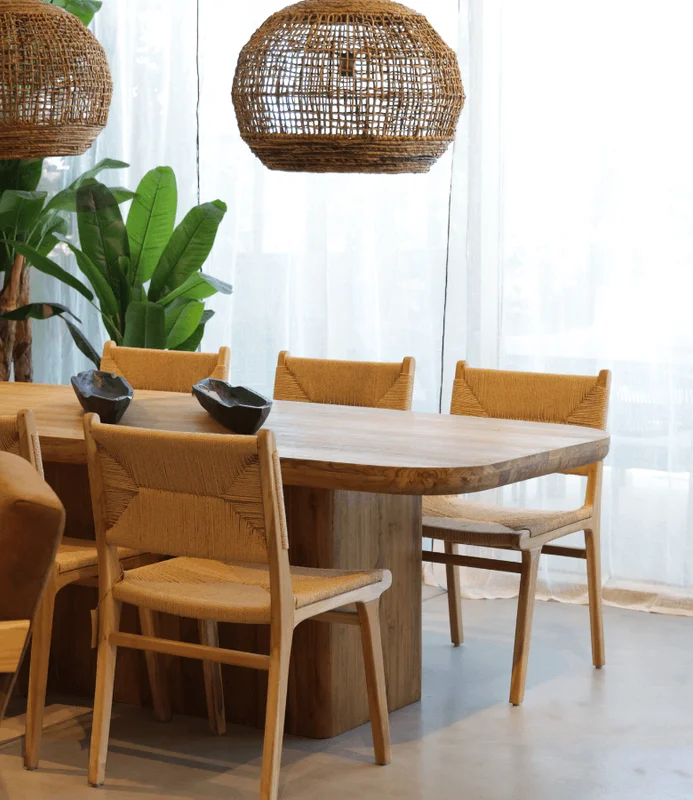 MESA COMEDOR OSLO RECT en Madera natural - Mesas de comedor, Uruguay | Masinfinito Casa, vista 3