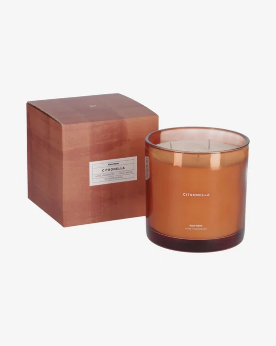 Vela aromática Citronella naranja 750 gr en Naranja - Velas y Portavelas, Uruguay | Kavehome
