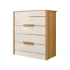 Comoda Cajonera 4 Cajones Correderas Telescópicas Mdp Freijo Off White - Cómodas, Uruguay | Muebles Express, vista 1 de 3