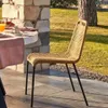 Silla Lambton de cuerda - marrón y acero con acabado negro en Marrón - Sillas, Uruguay | Kavehome, vista 3 de 8