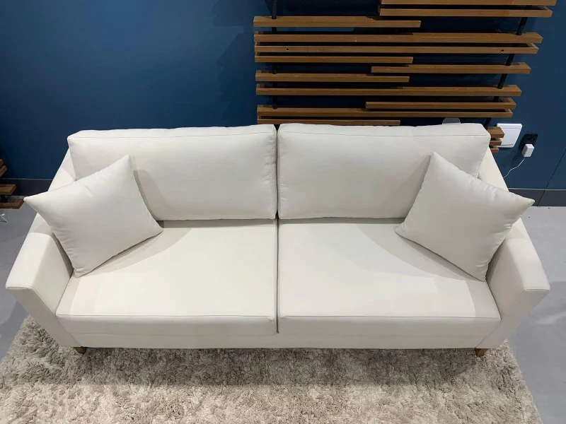 Sofá Felini 2 Cuerpos (160cm) – Crudo Aqua Block en Blanco - Sillones y sofás, Uruguay | Berna Home, vista 6