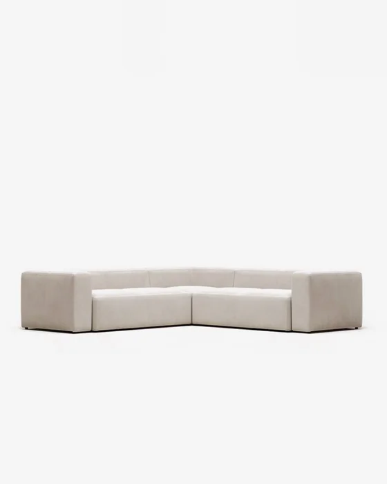 Sofá rinconero Blok 4 plazas beige 290 x 290 cm en Beige - Sillones y sofás, Uruguay | Kavehome