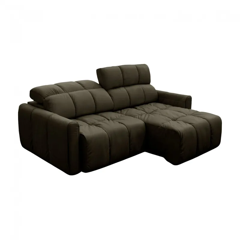 Sofá de cuero 3 Cuerpos - Masom - Marrón Claro en Marrón - Sillones y sofás, Uruguay | Rústico Hogar