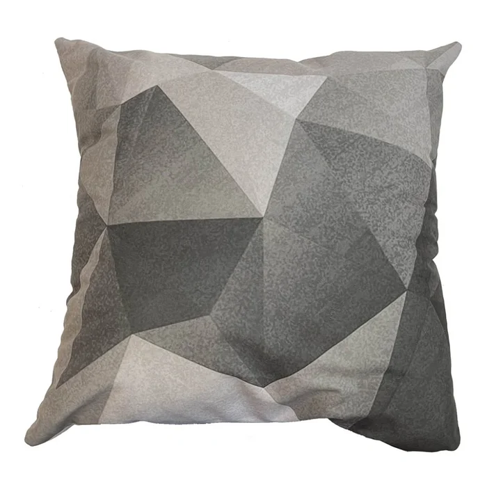 ALMOHADON ESTAMPADO 45x45CM FORMAS GRISES en Gris - Textiles, Uruguay | Koz