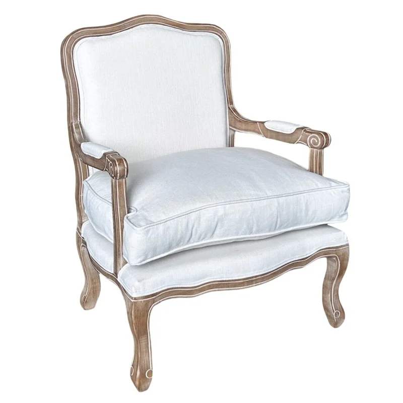 Promo 2 Poltronas Luis XV Crema en Beige - Butacas, banquetas y puffs, Uruguay | La Cueva Muebles, vista 7