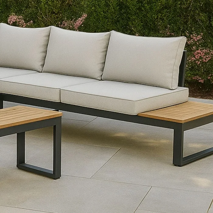 Juego de jardin esquinero Paris en Beige - Muebles para el exterior, Uruguay | La Cueva Muebles, vista 5