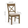 Juego De Comedor 6 Sillas Tapizadas Madera Maciza en Madera natural - Mesas de comedor, Uruguay | Soy Hogar, vista 3