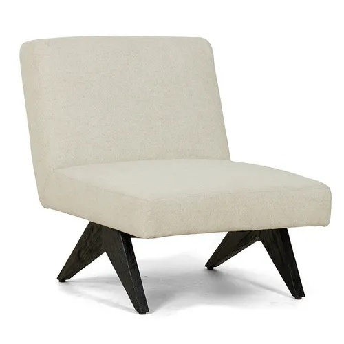 POLTRONA ZIMKA TELA CAMARGUE NIEVE 65X89X75H CM en Beige - Butacas, banquetas y puffs, Uruguay | Vinibel