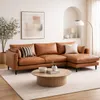 SOFA CON CHAISE PATAGONIA Cognac DERECHO - Sillones y sofás, Uruguay | Viasono, vista 1 de 2