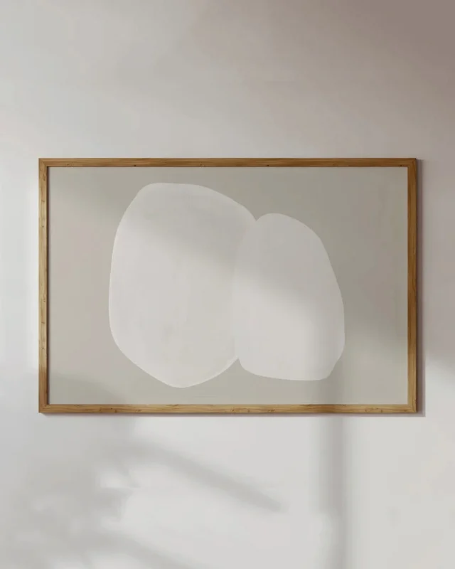 Abstractos Neutros - Mujeres & Shapes en Beige - Láminas, Uruguay | La Cuadrería, vista 3
