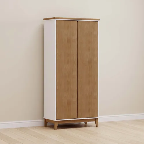 Placard 2 Puertas Mdf-y-madera Marron Adaku 2.0 en CASTAÑO/BLANCO - Roperos y placares, Uruguay | Divino