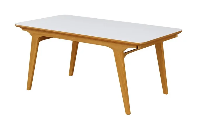 Mesa Extensible LARGA 1.37m Vidrio Off White en Multicolor, Uruguay | Finkel