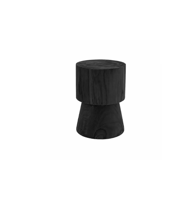 STOOL MANANTIALES RAIZ en Negro - Butacas, banquetas y puffs, Uruguay | Masinfinito Casa
