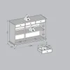 BARGUE?O  RUBI  3 PUERTAS 3 CAJONES  8927 FN -FREIJO - Muebles para TV, Uruguay | Rosas Hermanos, vista 4 de 5