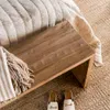 PIE DE CAMA / MESA ANGOSTA / BANCO OLMO NATURAL - 1.10 X 0.35 MTS en Madera natural - Butacas, banquetas y puffs, Uruguay | La Iberica, vista 13 de 19