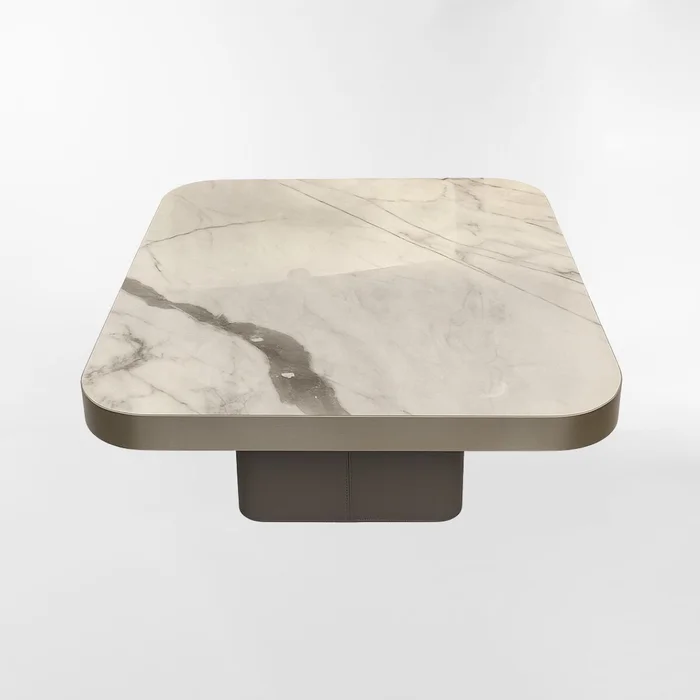 MESA DE CENTRO TRIESTE BLANCO CUADRADO/A en Gris - Mesas de comedor, Uruguay | Viasono, vista 2
