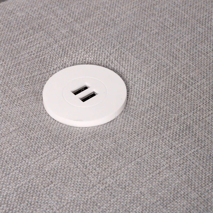 Sofa Retractil 3 Cuerpos Tela Gris Atlanta Gris Osc en Gris - Sillones y sofás, Uruguay | Divino, vista 9