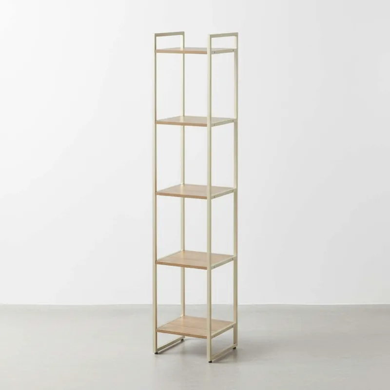 Estantería Mdf-y-metal Voss en Beige - Bibliotecas, Uruguay | Divino