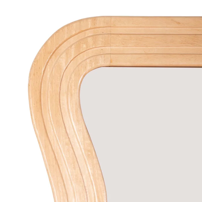 Espejo Disco 74x170cm Madera-de-mango Natural-beige Crudo en Blanco - Espejos, Uruguay | Divino, vista 2