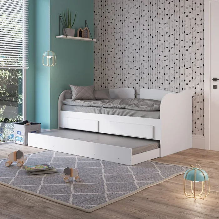 Cama Marinera Bicama Juvenil Dormitorio Auxiliar Con Cajones en Blanco - Dormitorio, Uruguay | Lais Muebles, vista 2