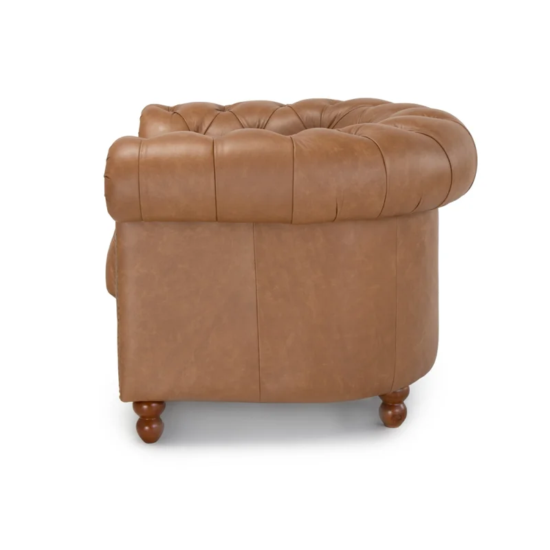 Butaca Munique - Cuero Advanced - Mostarda - (Preventa) en Beige - Butacas, banquetas y puffs, Uruguay | Nyr, vista 4