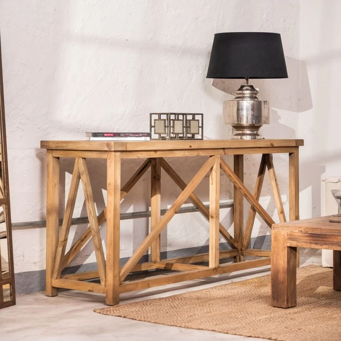 Consola Alicia en Madera natural - Aparadores y recibidores, Uruguay | La Cueva Muebles