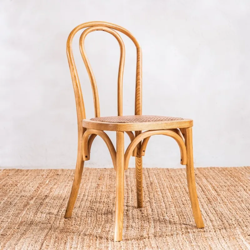 Silla Luke Teca en Madera natural - Sillas, Uruguay | Aihaus