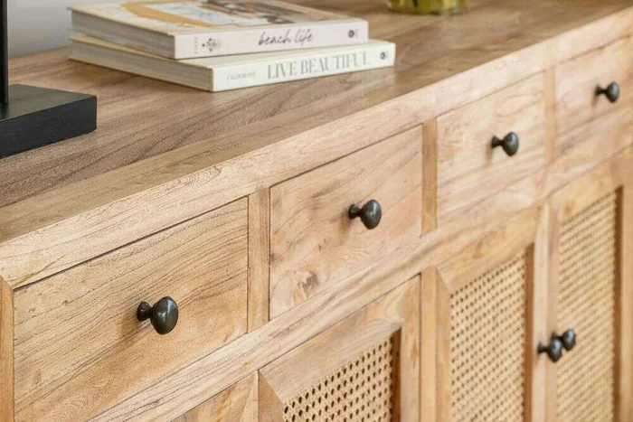 APARADOR BALI - OLMO Y ESTERILLA - 1.60 MTS en Madera natural - Bibliotecas, Uruguay | La Iberica, vista 19