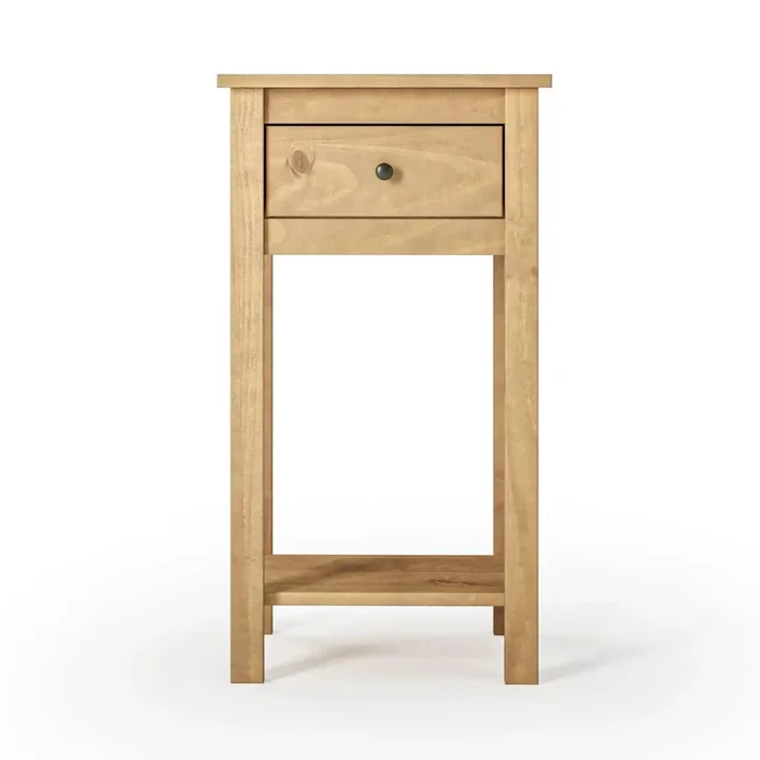 Mesa De Arrime Aparador 1 Cajón - Línea Maden - Marrón en Blanco - Mesas de arrimo, Uruguay | Ecowood, vista 5