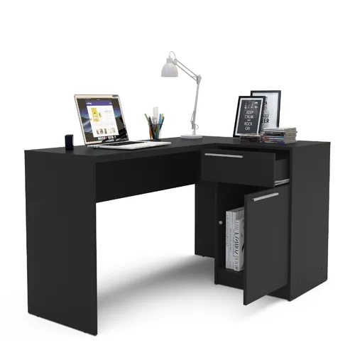 Escritorio + Mesa auxiliar MOSCU REF.180459 en Negro - Escritorios y sillas de escritorio, Uruguay | Igoa