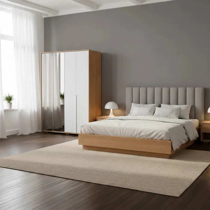 Ropero Puertas Batientes Reflect 1.8 - Nordik - Beige en Beige - Roperos y placares, Uruguay | Ecowood, vista 2