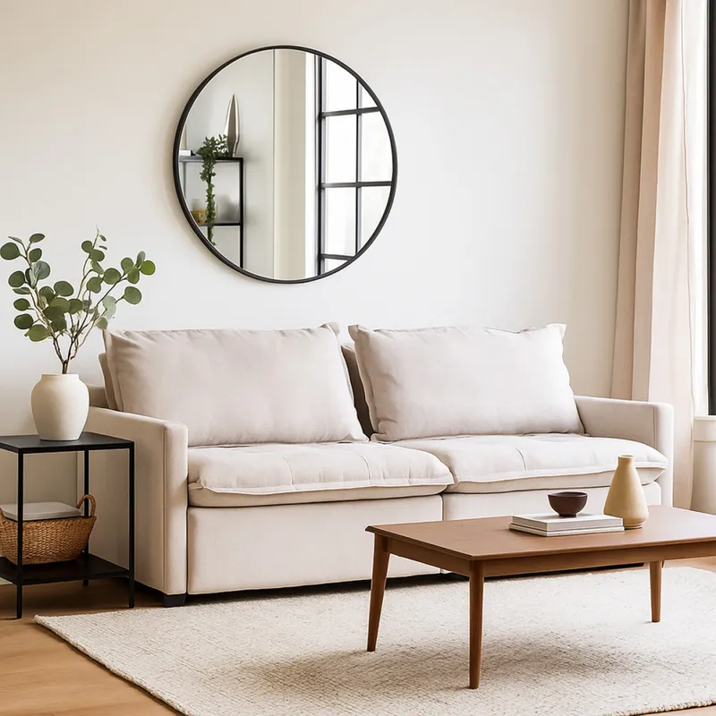 Sofá Cama Oliver - Tela Microfibra - 12074 (Ceniza) en Gris - Sillones y sofás, Uruguay | NYR