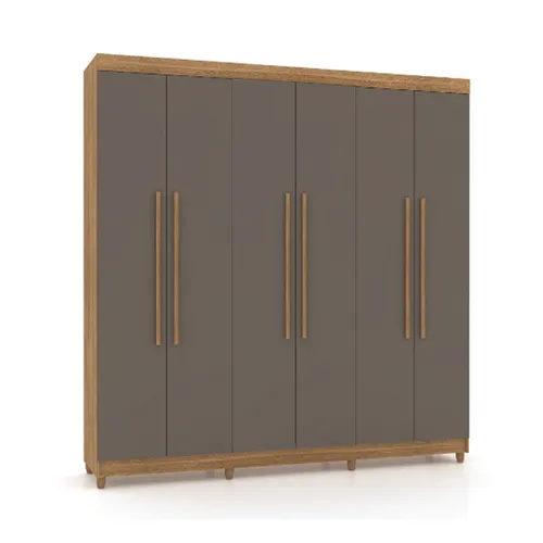 Ropero Placard 6 Puertas 2 Cajones Varios Estantes 100% Mdp - Roperos y placares, Uruguay | Muebles Express