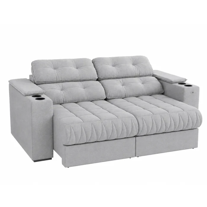 Sillón Sofá 2 cuerpos Retractil y Articulado - Premier en Elige una opciónArenaGris - Sillones y sofás, Uruguay | Delta Center, vista 3