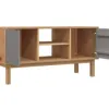 Rack TV 2 P Mel/Gris Linea Nordica en Madera Maciza - Muebles para TV, Uruguay | Que Sal Muebleria, vista 2 de 18