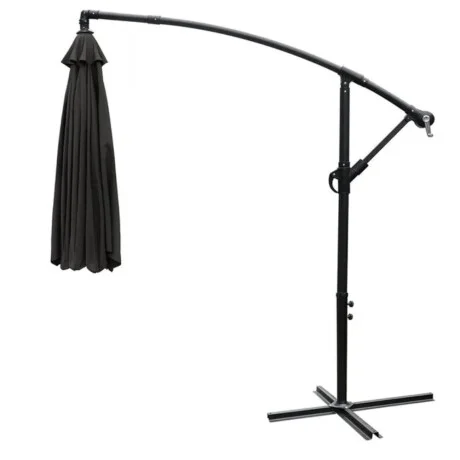 Sombrilla retractil Gris Oscuro en Gris - Muebles para el exterior, Uruguay | La Cueva Muebles, vista 11