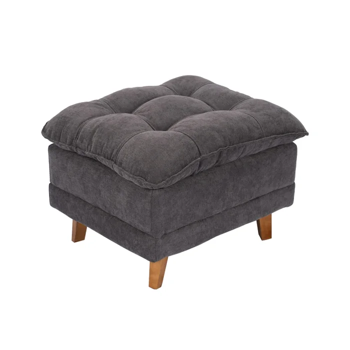 Poltrona reclinable Con Puff - Luxor - Gris en Gris - Sillones y sofás, Uruguay | Ecowood, vista 6