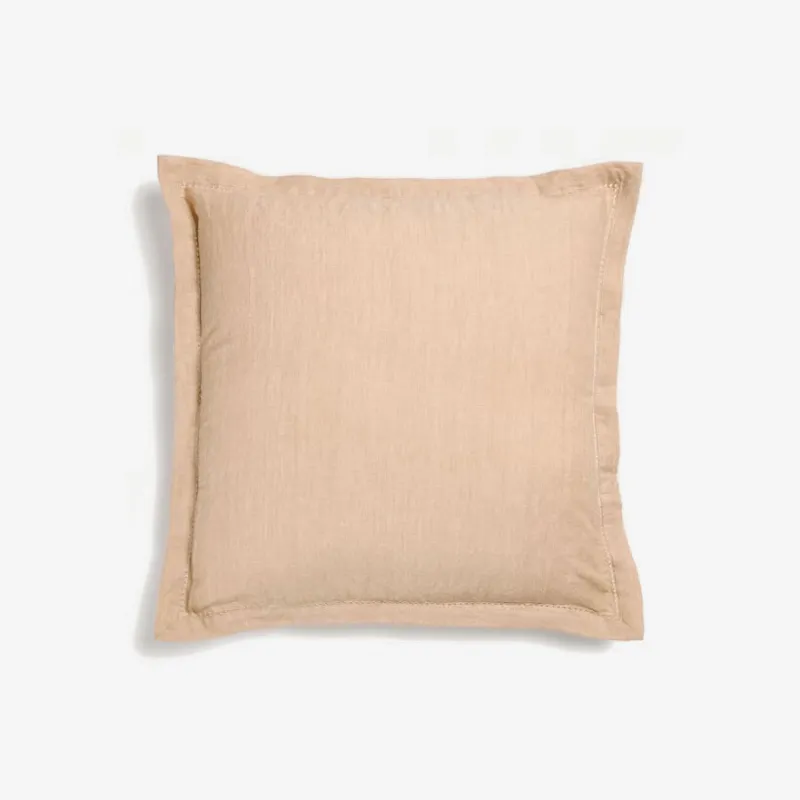 Almohadón Rut de lino y algodón - beige 45 x 45 cm en Beige - Textiles, Uruguay | Kavehome