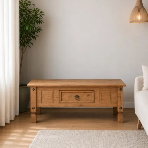Mesa de living dorada — Serra Amoblamientos - Mesas de living, Uruguay | Serra Amoblamientos