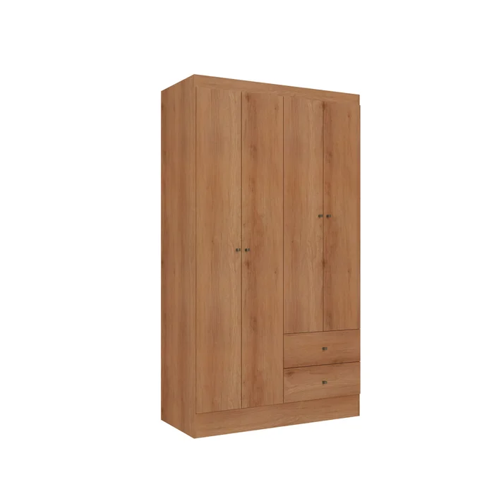 Placard Ropero 4 Puertas Mdp Marron Astro Ii en Madera natural - Roperos y placares, Uruguay | Divino, vista 2