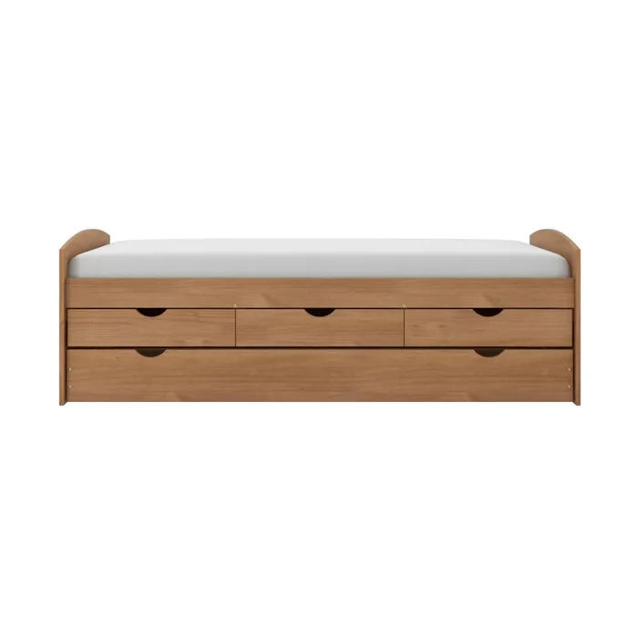 Cama Marinera 1 Plaza Madera Maciza Con Cajones - Max - Marron en Madera natural - Dormitorio, Uruguay | Ecowood, vista 3